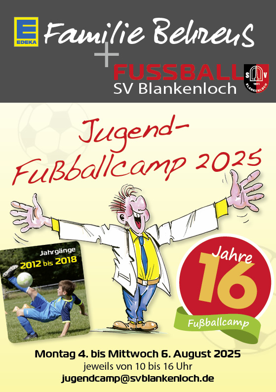 Cover des SVB-Jugendcamp Flyer