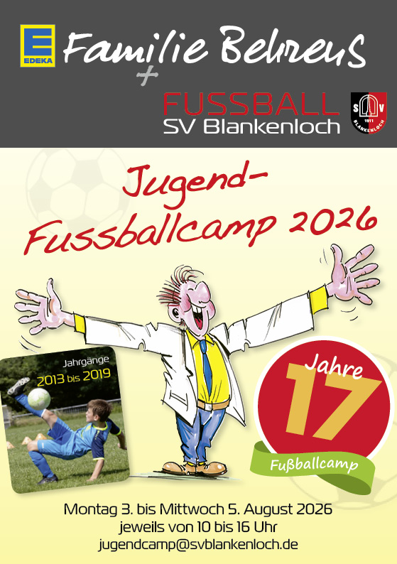 Cover des Flyers SVB-Jugendcamp 2026