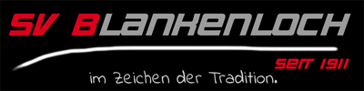 Sportverein Blankenloch ausgeschrieben und Slogan: Im Zeichen der Tradition