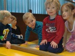 Schnappschüsse Eltern und Kind